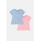 JOYCE Μπλούζες με Κοντό Μανίκι 2τμχ 2411502-02 Γαλάζιο/Ροζ 