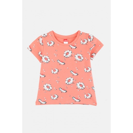 JOYCE Μπλούζες με Κοντό Μανίκι 2τμχ 2411502-04 Σομόν/Κόκκινο 