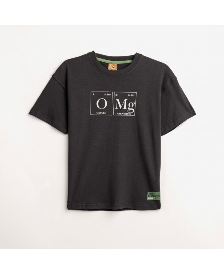 FUNKY Μπλούζα με Κοντό Μανίκι 124-105109 Ανθρακί 