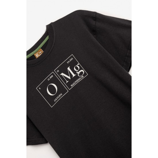 FUNKY Μπλούζα με Κοντό Μανίκι 124-105109 Ανθρακί 