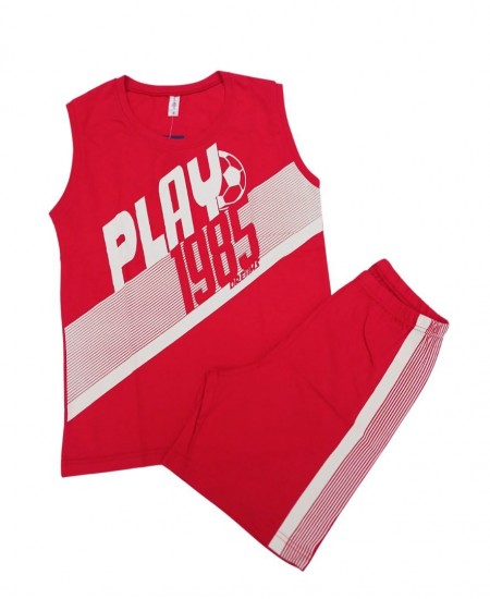 DREAMS Πιτζάμα Αμάνικη 2326113 Κόκκινο 