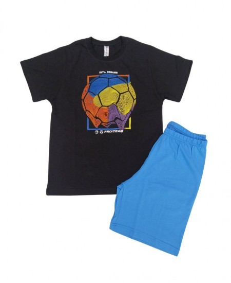 DREAMS Πιτζάμα 2326103 Μαύρη/Μπλε