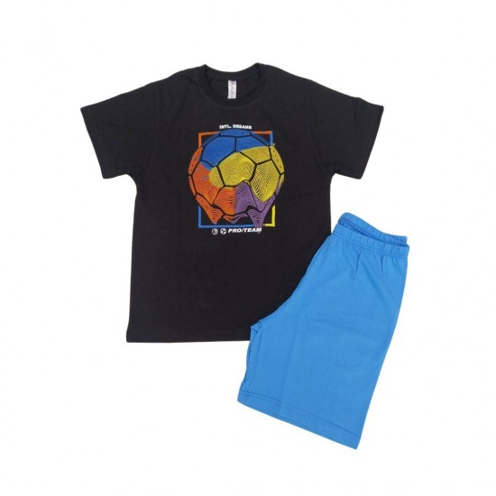 DREAMS Πιτζάμα 2326103 Μαύρη/Μπλε