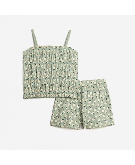 FUNKY Σετ Μπλούζα και Σορτς 124-524129 Φυστικί