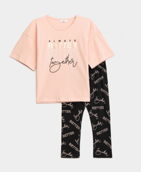 FUNKY Σετ Μπλούζα και Κολάν 124-539110 Ροζ