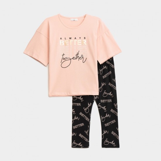 FUNKY Σετ Μπλούζα και Κολάν 124-539110 Ροζ