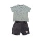 IGGY Σετ Μπλούζα Πόλο και Βερμούδα Τζιν 124128 Μέντα/Μαύρο 