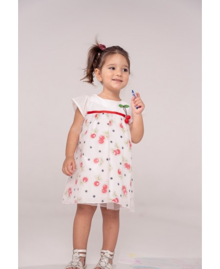 EBITA Φόρεμα και Κορδέλα 242506 Λευκό 