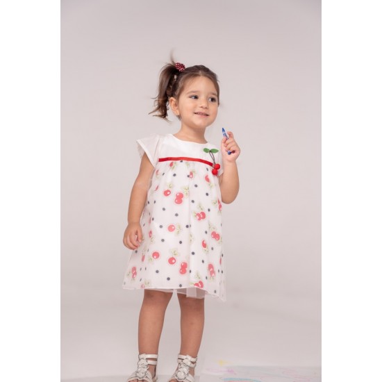 EBITA Φόρεμα και Κορδέλα 242506 Λευκό 