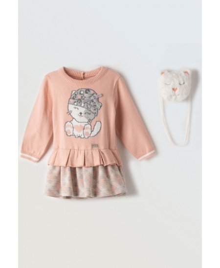 EBITA Φόρεμα Πλεκτό 243523 Σομόν 