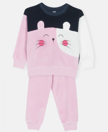 DREAMS Πιτζάμα Βελούδινη 2473103 Λιλά 