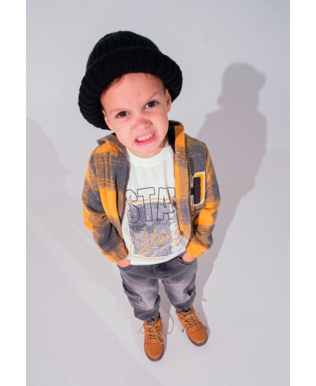 HASHTAG Σετ Τζάκετ, Μπλούζα και Τζιν 243824 Κίτρινο