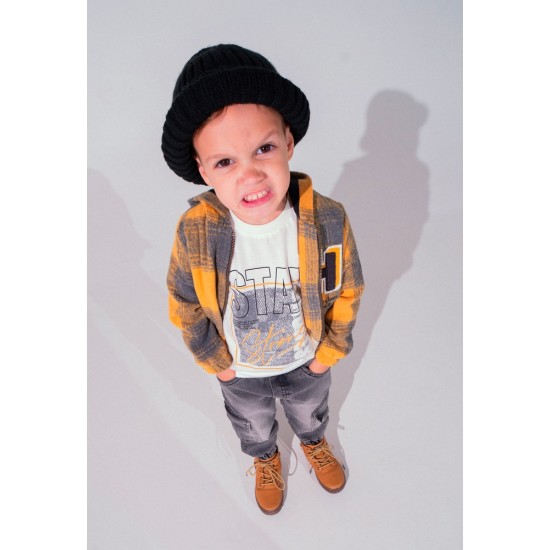 HASHTAG Σετ Τζάκετ, Μπλούζα και Τζιν 243824 Κίτρινο