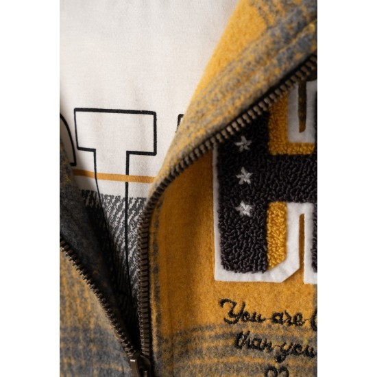 HASHTAG Σετ Τζάκετ, Μπλούζα και Τζιν 243824 Κίτρινο