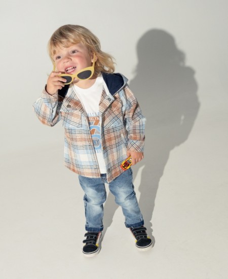 HASHTAG Σετ Ζακέτα, Μπλούζα και Τζιν 243608 Mπλε 