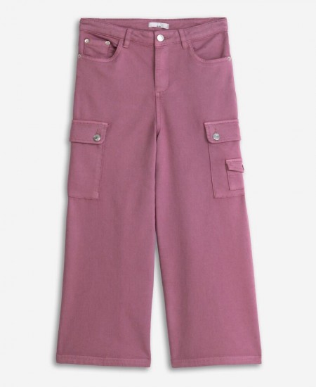 FUNKY Παντελόνι Cargo 225-531105 Ροζ