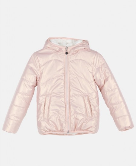 JOYCE Μπουφάν Διπλής Όψεως 2495206 Ροζ/Άσπρο