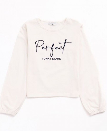 FUNKY Μπλούζα 224-506110 Εκρού