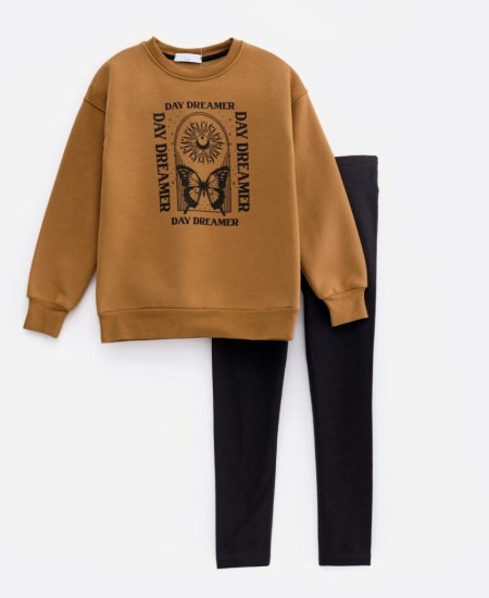 FUNKY Σετ Φόρμα 224-521105 Καφέ