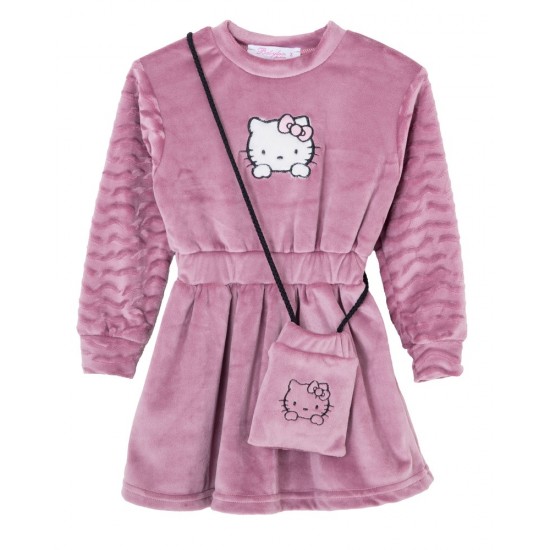 BABYLON Φόρεμα Βελούδινο 12426507 Σάπιο Μήλο