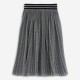 FUNKY Φούστα Πλισέ 225-533105 Ασημί