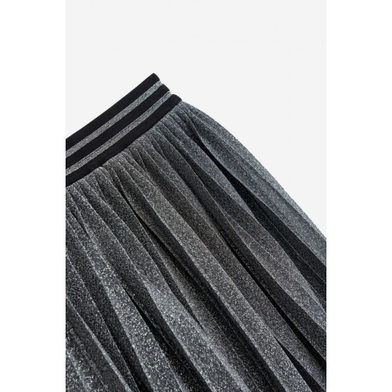 FUNKY Φούστα Πλισέ 225-533105 Ασημί