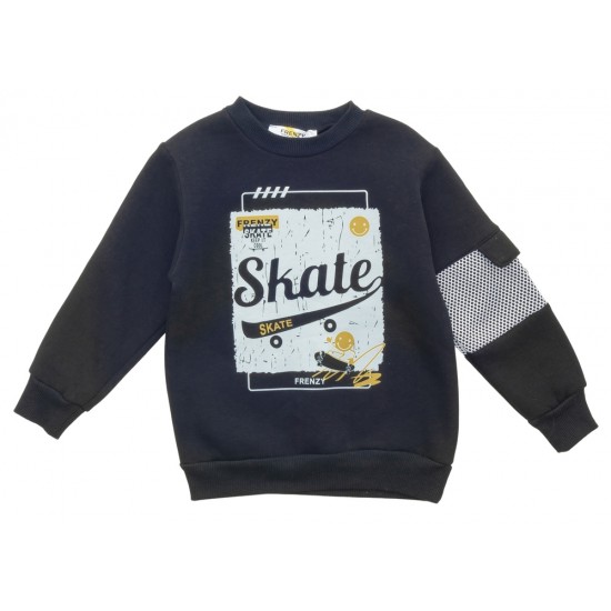 FRENZY Μπλούζα Φούτερ 72327066 Μαύρη