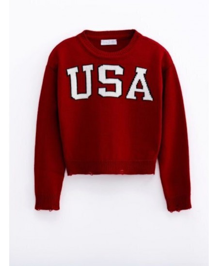 FUNKY Μπλούζα Πλεκτή 224-510115 Κόκκινο