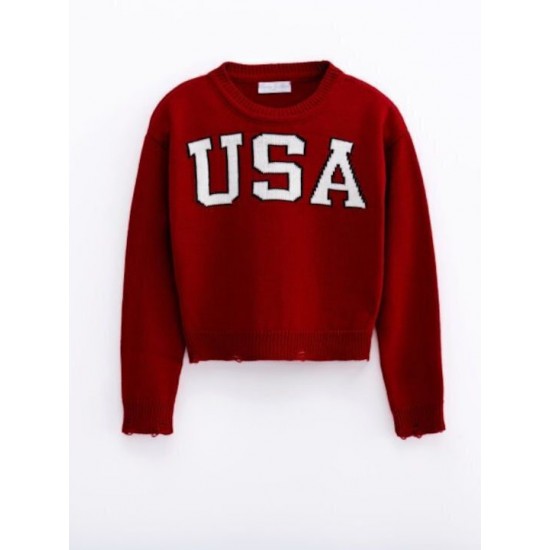 FUNKY Μπλούζα Πλεκτή 224-510115 Κόκκινο