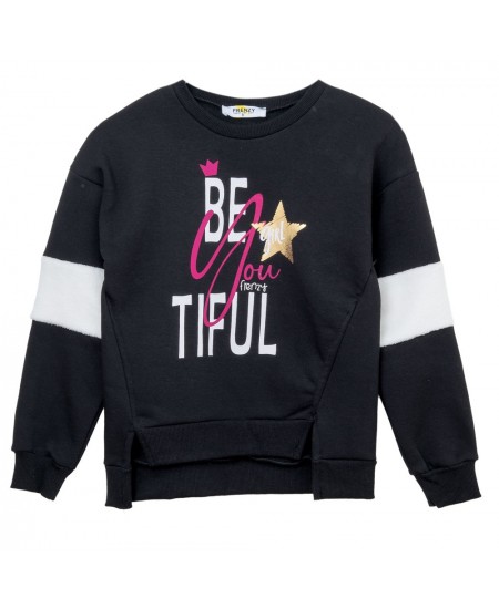 FRENZY Μπλούζα Φούτερ 63427029 Μαύρο