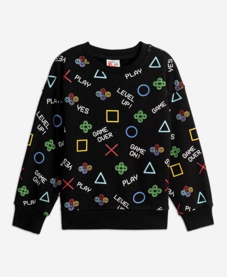 FUNKY Μπλούζα Φούτερ 225-392104 Μαύρο