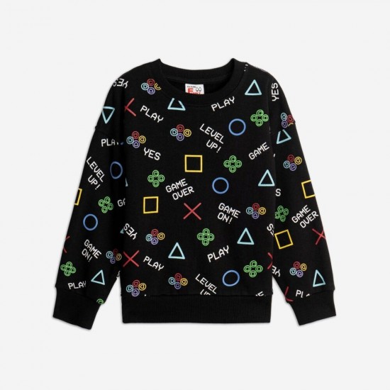 FUNKY Μπλούζα Φούτερ 225-392104 Μαύρο