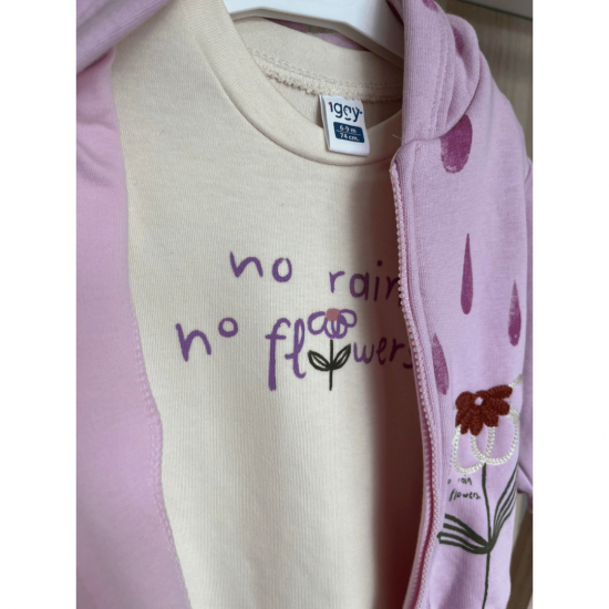 IGGY Σετ Ζακέτα, Μπλούζα και Παντελόνι 124433 Λιλά