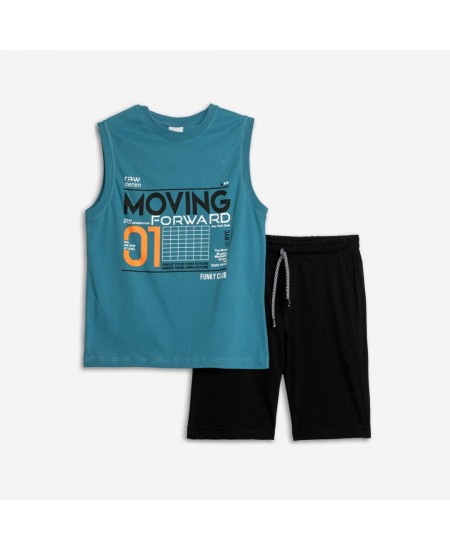 FUNKY Σετ Μπλούζα και Βερμούδα 125-101403 Μπλε