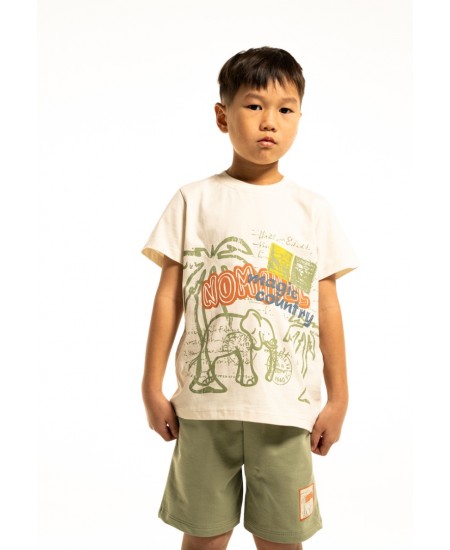 HASHTAG Σετ Μπλούζα και Βερμούδα 254821 Λευκό