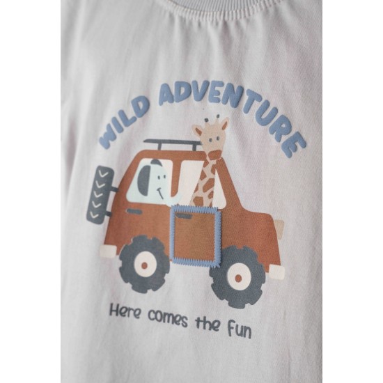 HASHTAG Σετ Μπλούζα, Βερμούδα και Καπέλο 254614 Γαλάζιο