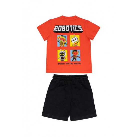 SPRINT Σετ Μπλούζα και Βερμούδα 251-1022 Πορτοκαλί