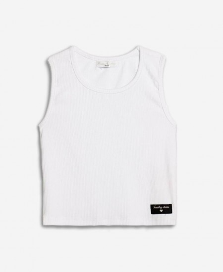 FUNKY Αμάνικο Ριπ 125-505136 Λευκό