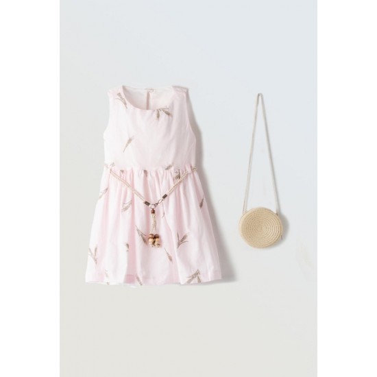 ΕΒΙΤΑ Φόρεμα και Τσάντα 254201 Ροζ