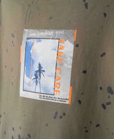 HASHTAG Σετ Μπλούζα και Βερμούδα 254701 Χακί