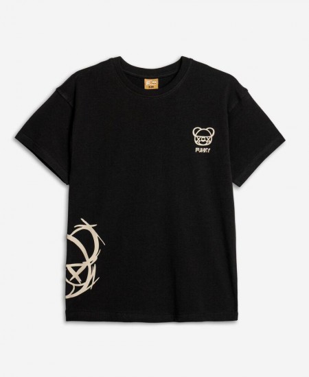 FUNKY Μπλούζα Κοντομάνικη 125-105134 Μαύρο