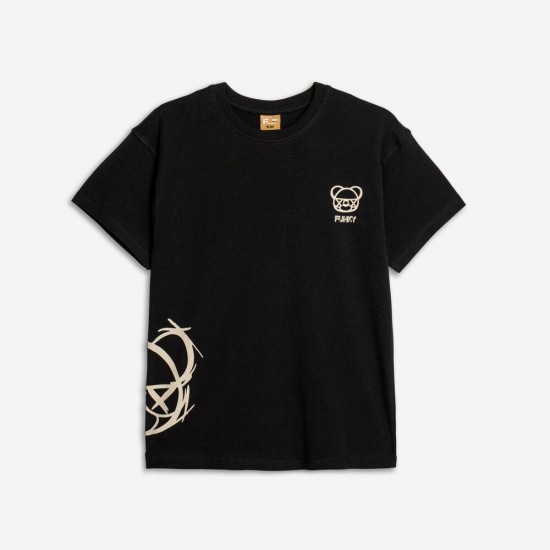 FUNKY Μπλούζα Κοντομάνικη 125-105134 Μαύρο