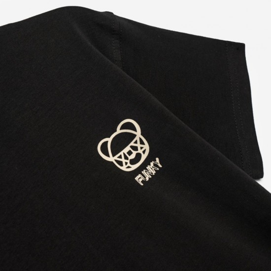 FUNKY Μπλούζα Κοντομάνικη 125-105134 Μαύρο