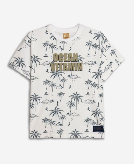 FUNKY Μπλούζα Κοντομάνικη 125-105101 Λευκό