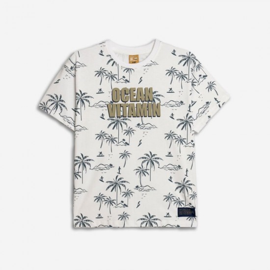 FUNKY Μπλούζα Κοντομάνικη 125-105101 Λευκό