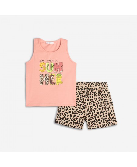 FUNKY Σετ Αμάνικο και Σορτς 125-524118 Animal Print