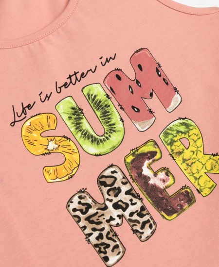 FUNKY Σετ Αμάνικο και Σορτς 125-524118 Animal Print