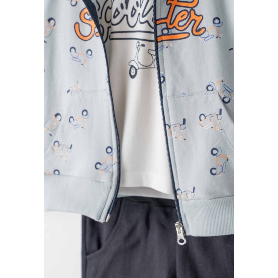 HASHTAG Σετ Ζακέτα, Μπλούζα και Παντελόνι 254822 Γαλάζιο