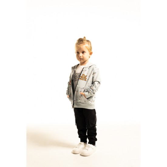 HASHTAG Σετ Ζακέτα, Μπλούζα και Παντελόνι 254822 Γαλάζιο