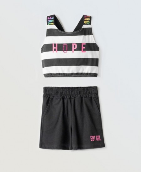 EBITA Σετ Τοπ και Σορτς 254060 Μαύρο